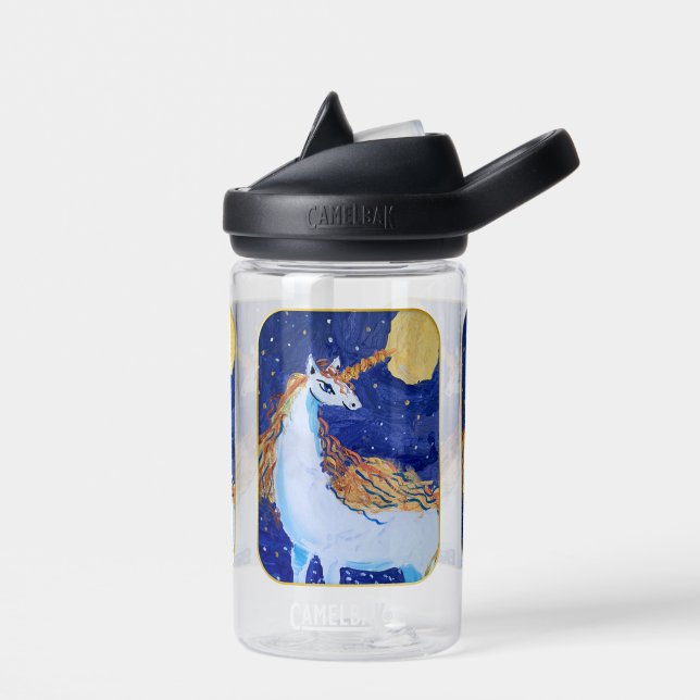 Unicorn "Kunst von Kindern" Trinkflasche (Links)