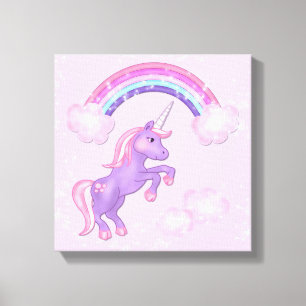 Unicorn-Leinwand-Druck Leinwanddruck