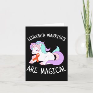 Unicorn Leukemia Awareness Gift Karte