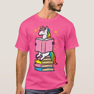 Unicorn Librarian America Girls lesen T-Shirt