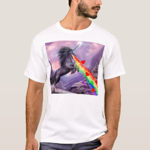 Unicorn-Liebe-Erbrechen REGENBOGEN! T-Shirt