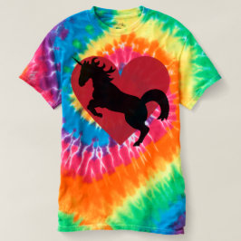 Unicorn-Liebe und Krawattenkühle T-Shirt