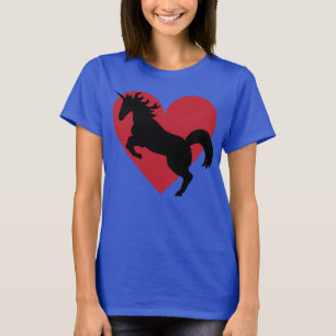 Unicorn-Liebe und Krawattenkühle T-Shirt