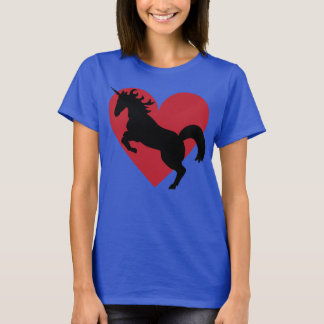 Unicorn-Liebe und Krawattenkühle T-Shirt