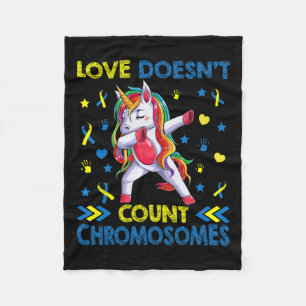 Unicorn-Liebe zählt kein Chromosom Fleecedecke