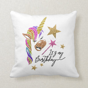 Unicorn-Liebhaber ist es mein Geburtstags-lustiges Kissen