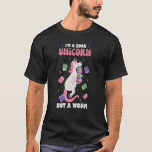 Unicorn liest Bücher Buchwurm Buch Unicorn T-Shirt