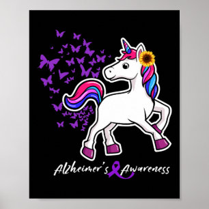 Unicorn Lila Heimerheimer-Bewusstsein - End Heimer Poster