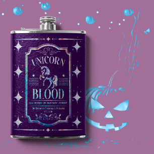 Unicorn Lila Iridescent Flachmann