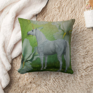 Unicorn Lily Blume Fantasy Art Kissen