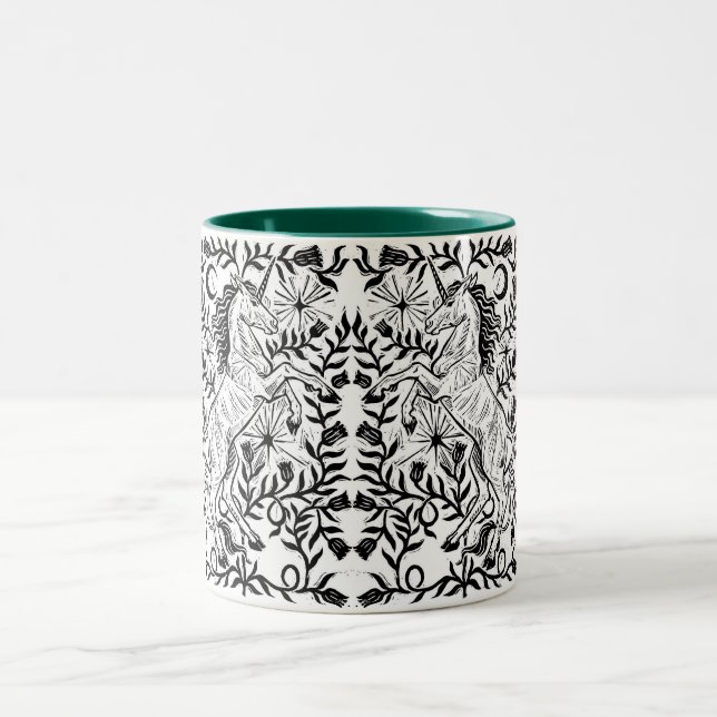 Unicorn Lore Block Print Tasse (Mittel)