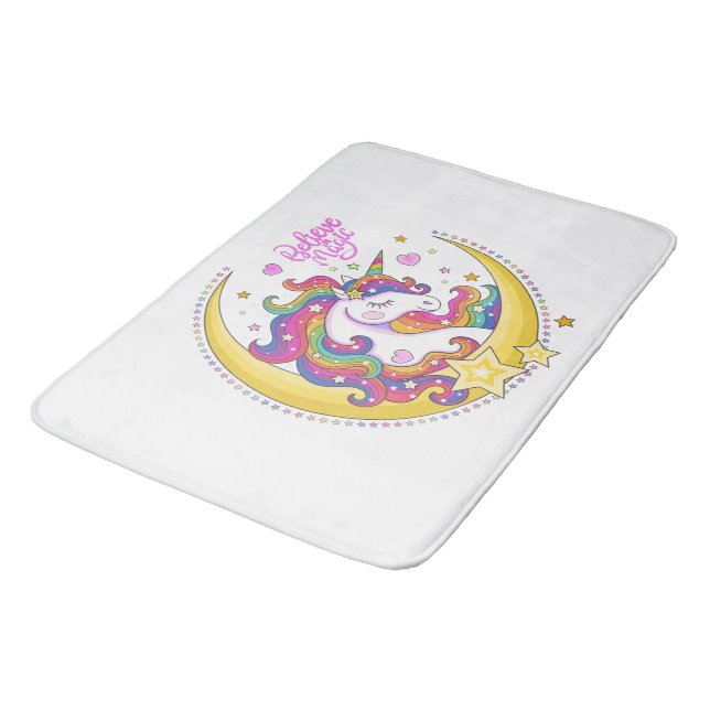 Unicorn Magic Bath Mat Badematte (Schrägansicht)
