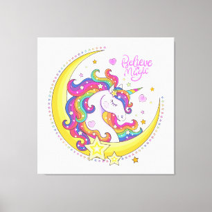 Unicorn Magic Canvas Print Leinwanddruck