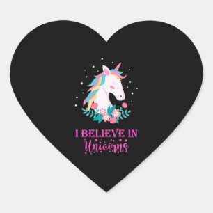 UNICORN MAGIC Herz-Aufkleber
