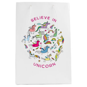 Unicorn Magic Kawaii Mittlere Geschenktüte