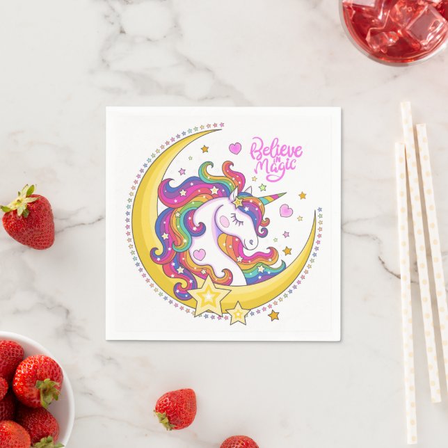 Unicorn Magic Paper Napkins Serviette (Beispiel)