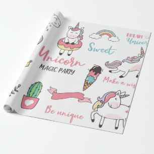Unicorn Magic Party Geschenkpapier