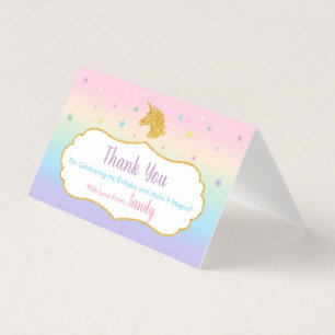 Unicorn Magical Birthday Party Gefallen Tag