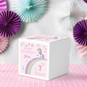 Unicorn Magical Birthday Party Geschenkschachtel