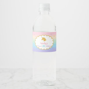 Unicorn Magical Birthday Party Wasserflasche Etike