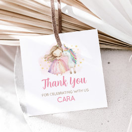 Unicorn Magical Day Birthday Party Geschenkanhänger