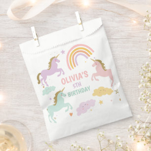 Unicorn Magical Rainbow Celebration Girl Birthday Geschenktütchen