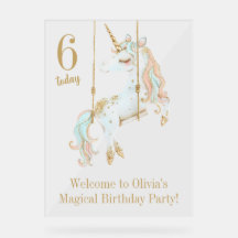 Unicorn Magique Anniversaire Bienvenue