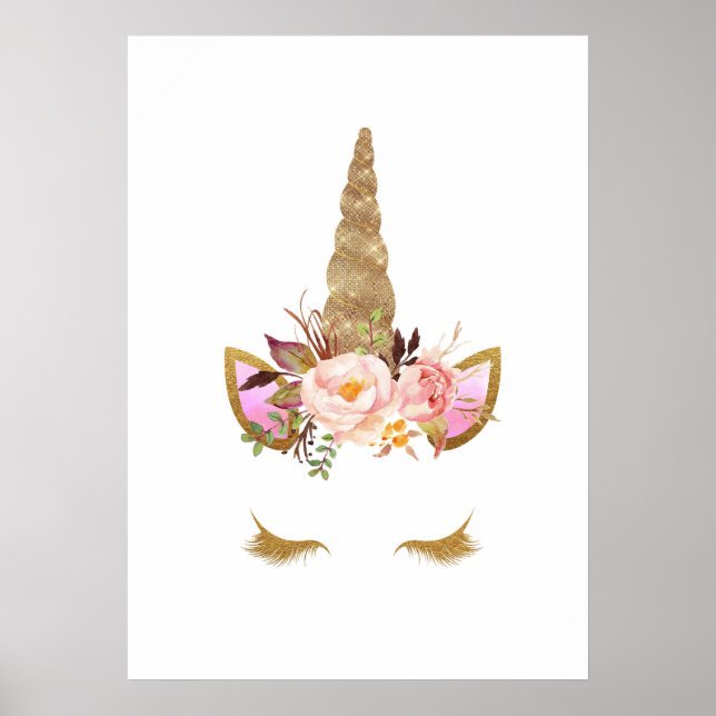 Unicorn Magisches Kinderzimmer Kunst, Dichtung und Poster (Vorne)