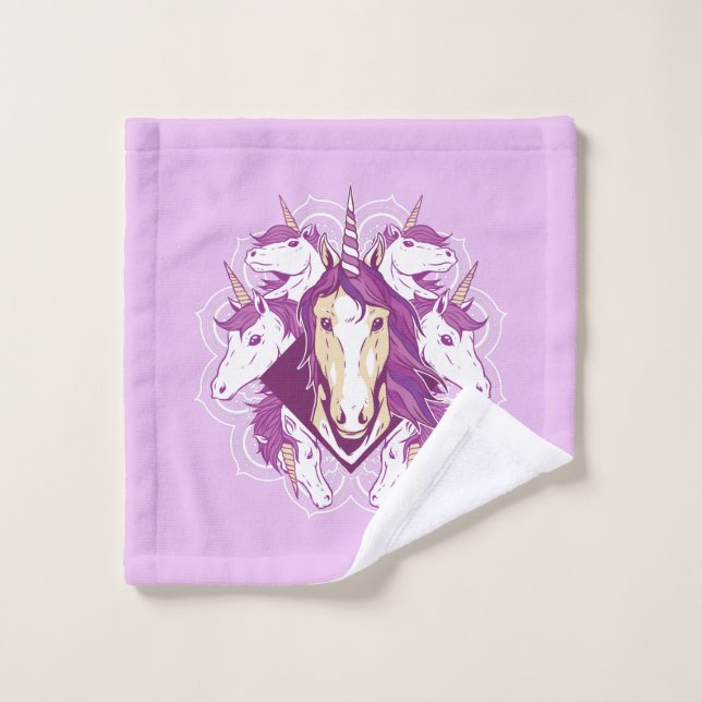 Unicorn Mandala (Gant de toilette)