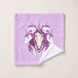 Unicorn Mandala Badhandtuch Set