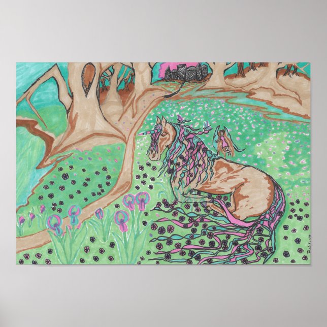 Unicorn Meadow Poster (Vorne)