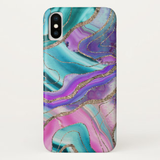 Unicorn Mermaid Agate Glitzer Glam #1 #marmor Case-Mate iPhone Hülle