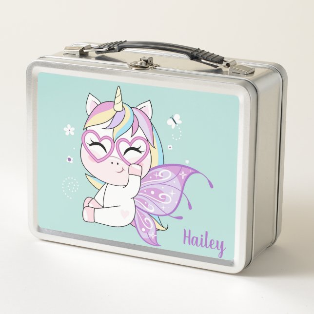 Unicorn Metal Lunch Box (Vorderseite)