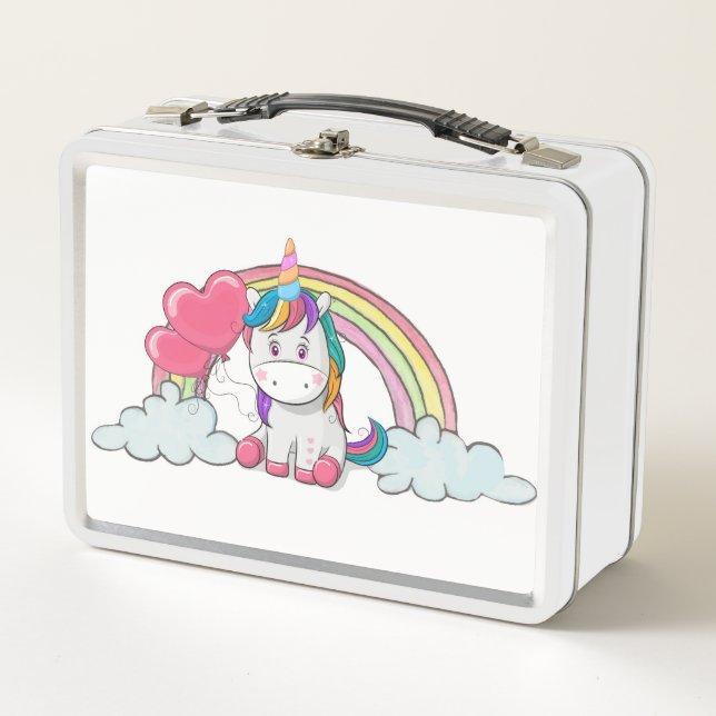 Unicorn Metal Lunch Box (Vorderseite)