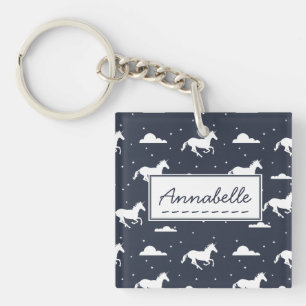 Unicorn Midnight Blue Sky Motif personnalisé