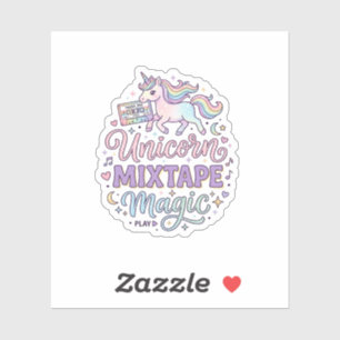 Unicorn Mixtape Magie Autocollant et Chemise Adora