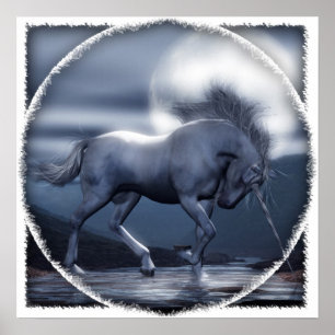 Unicorn Moon Poster