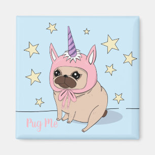 Unicorn-Mops Magnet