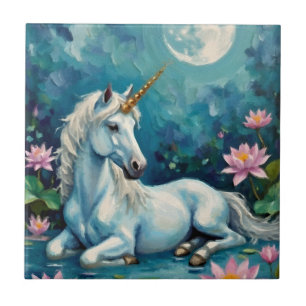 Unicorn Mystic Garden Fliese