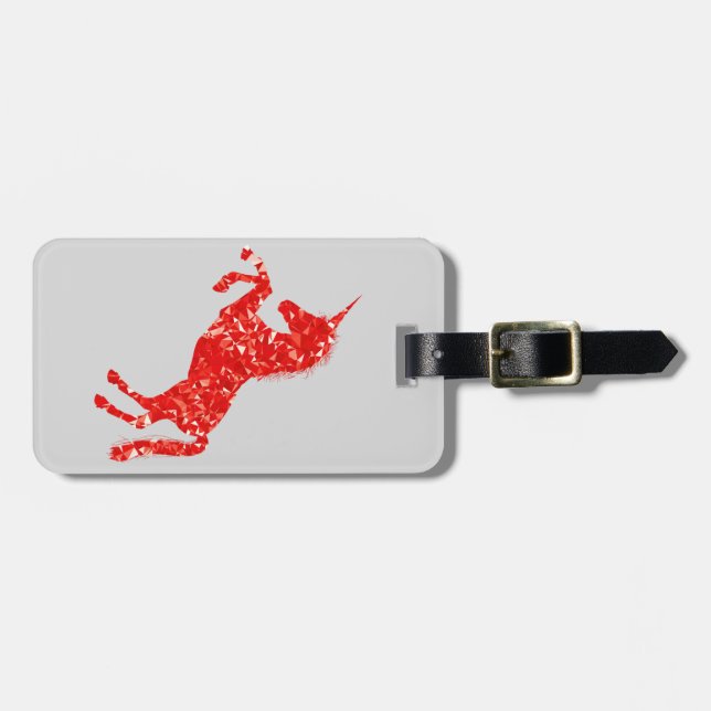 Unicorn Mythische Kreaturenmärchen Gepäckanhänger (Vorderseite horizontal)