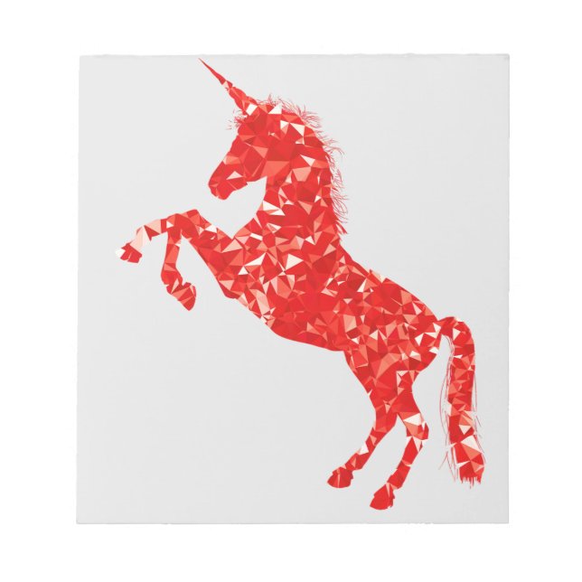 Unicorn Mythische Kreaturenmärchen Notizblock (Vorderseite)