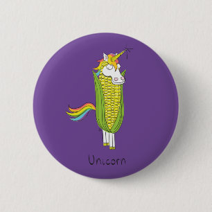 Unicorn Niedlich Kids Funny Pub Button