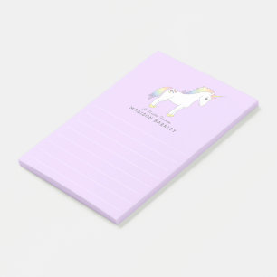 Unicorn Niedlich Kids Pastel Post-it Klebezettel