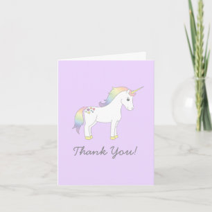 Unicorn Niedlich Kids Pastel Stationäre Karten