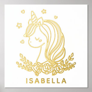 Unicorn Niedlich Whimsical Girly Personalisiert Na Foliendrucke