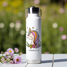 Unicorn Niedlich Whimsical Girly Personalisiert Na