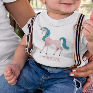 Unicorn niedliche Kinder Mädchen Baby T - Shirt