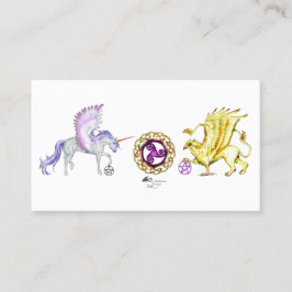 Unicorn niedlicher pegacorn Pegasus-Pferdeponymond Visitenkarte