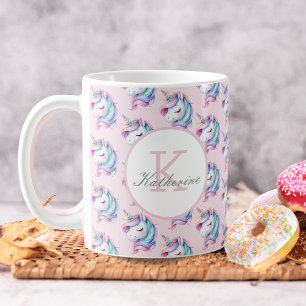 Unicorn Niedliches Wasserfarbmuster Individuelle N Kaffeetasse
