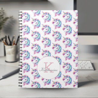Unicorn Niedliches Wasserfarbmuster Individuelle N Notizblock